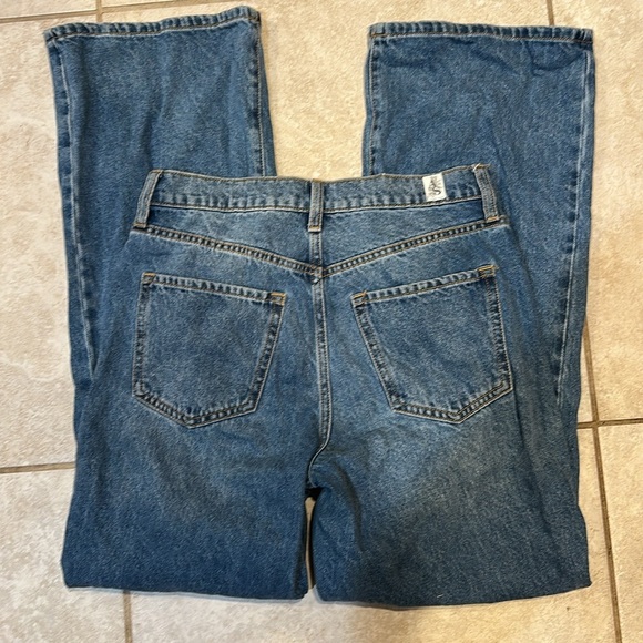 Altar'd State Wide Leg Destroyed Knee Jeans 26 - Picture 6 of 7
